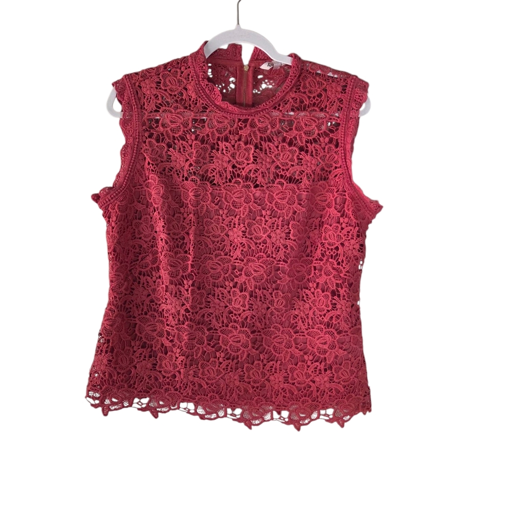 Nanette Lepore Pink Embellished Blouse with Mandarin Collar